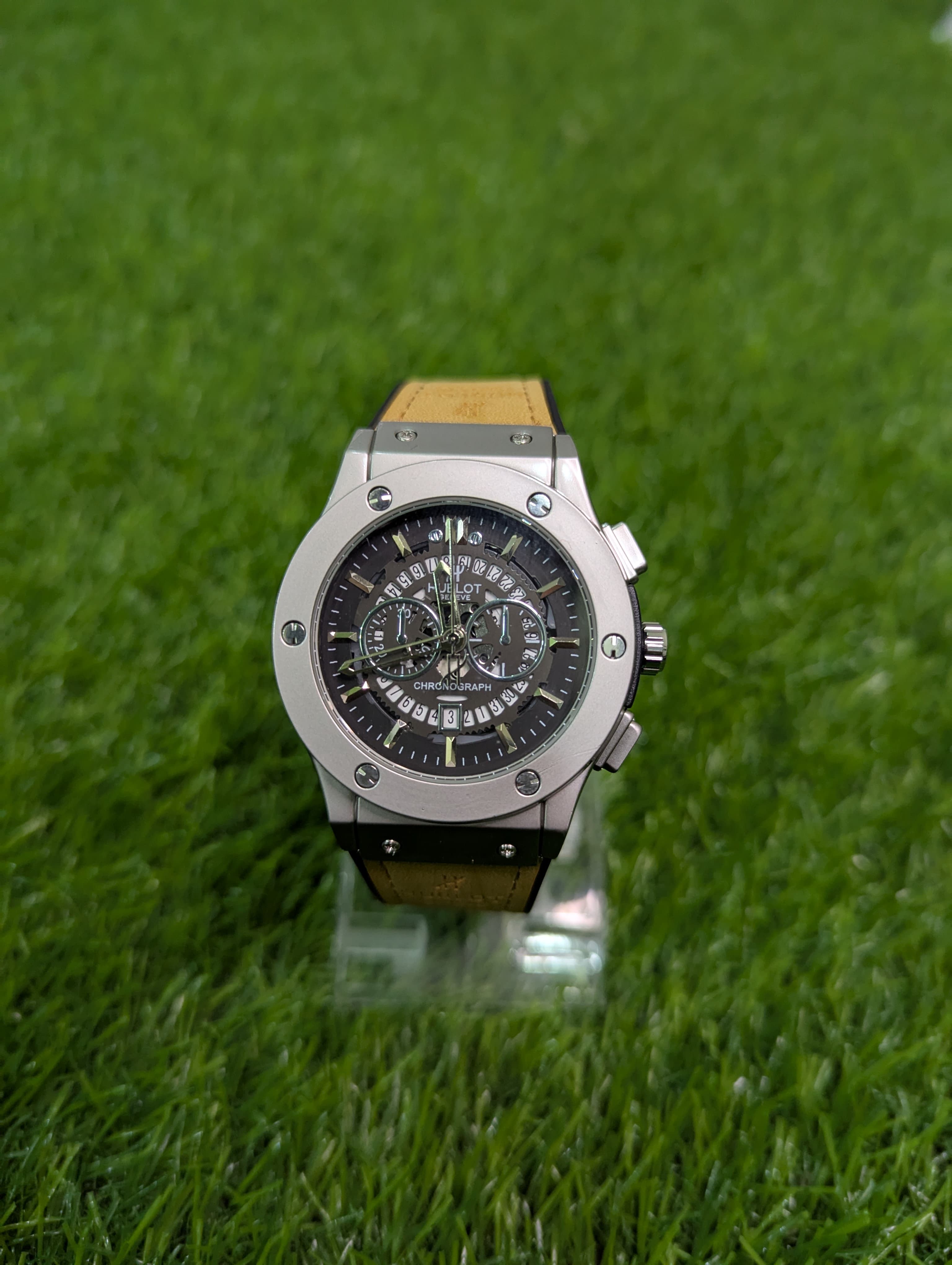 HUBLOT Watch Best Quailty Master Lock With Leather Strap Havy Weight