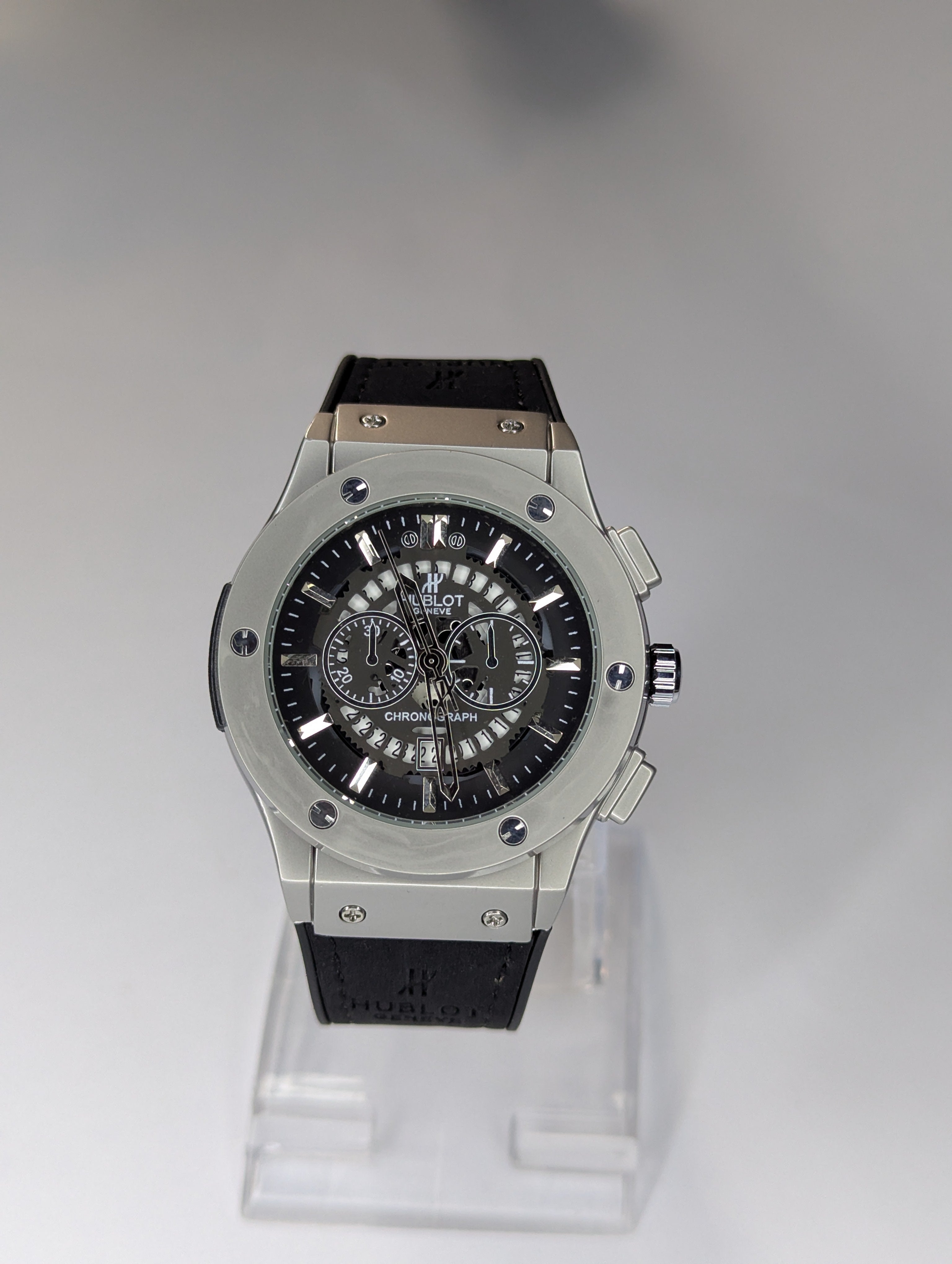 HUBLOT Watch Best Quailty Master Lock With Leather Strap Havy Weight