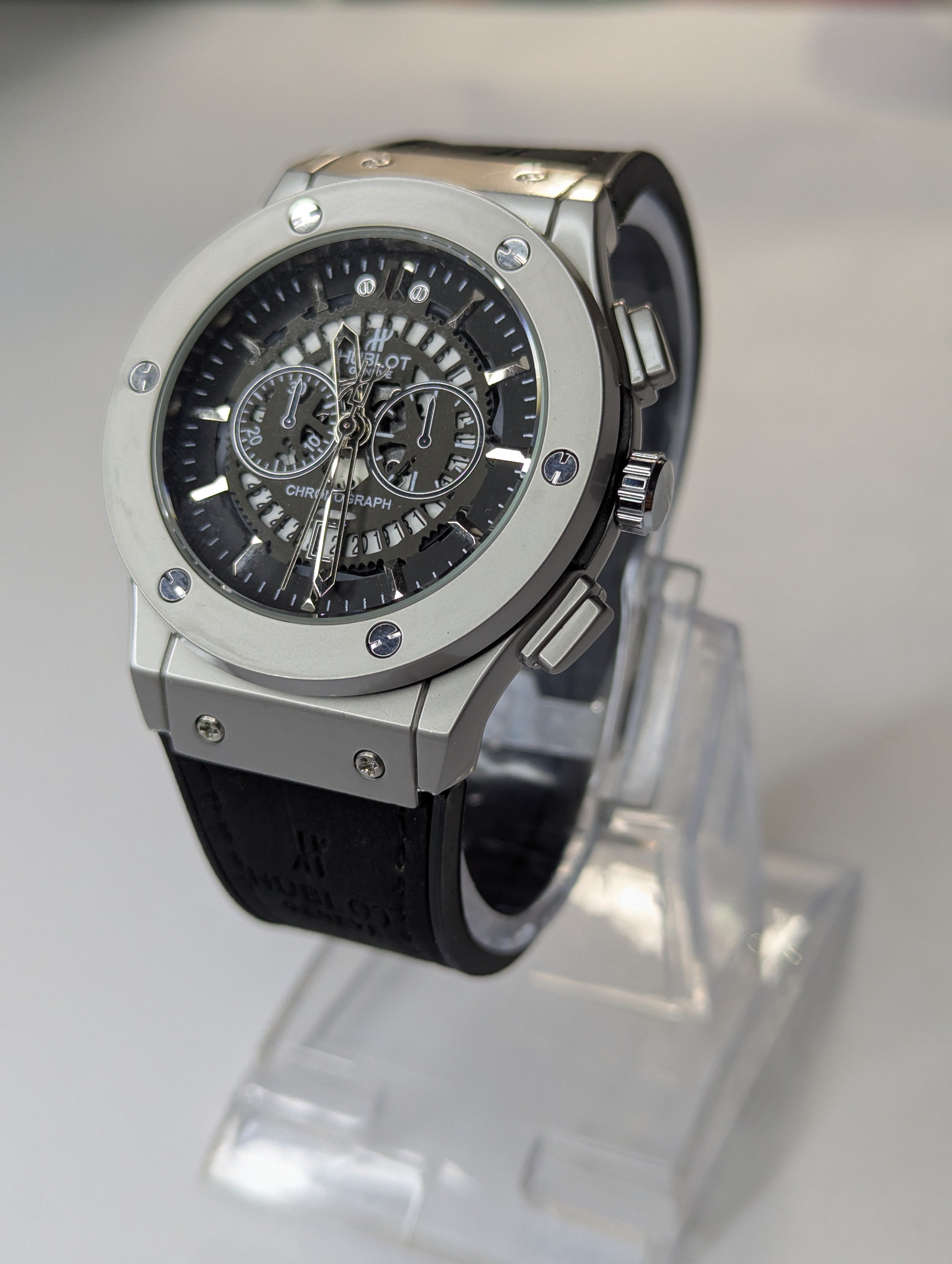 HUBLOT Watch Best Quailty Master Lock With Leather Strap Havy Weight