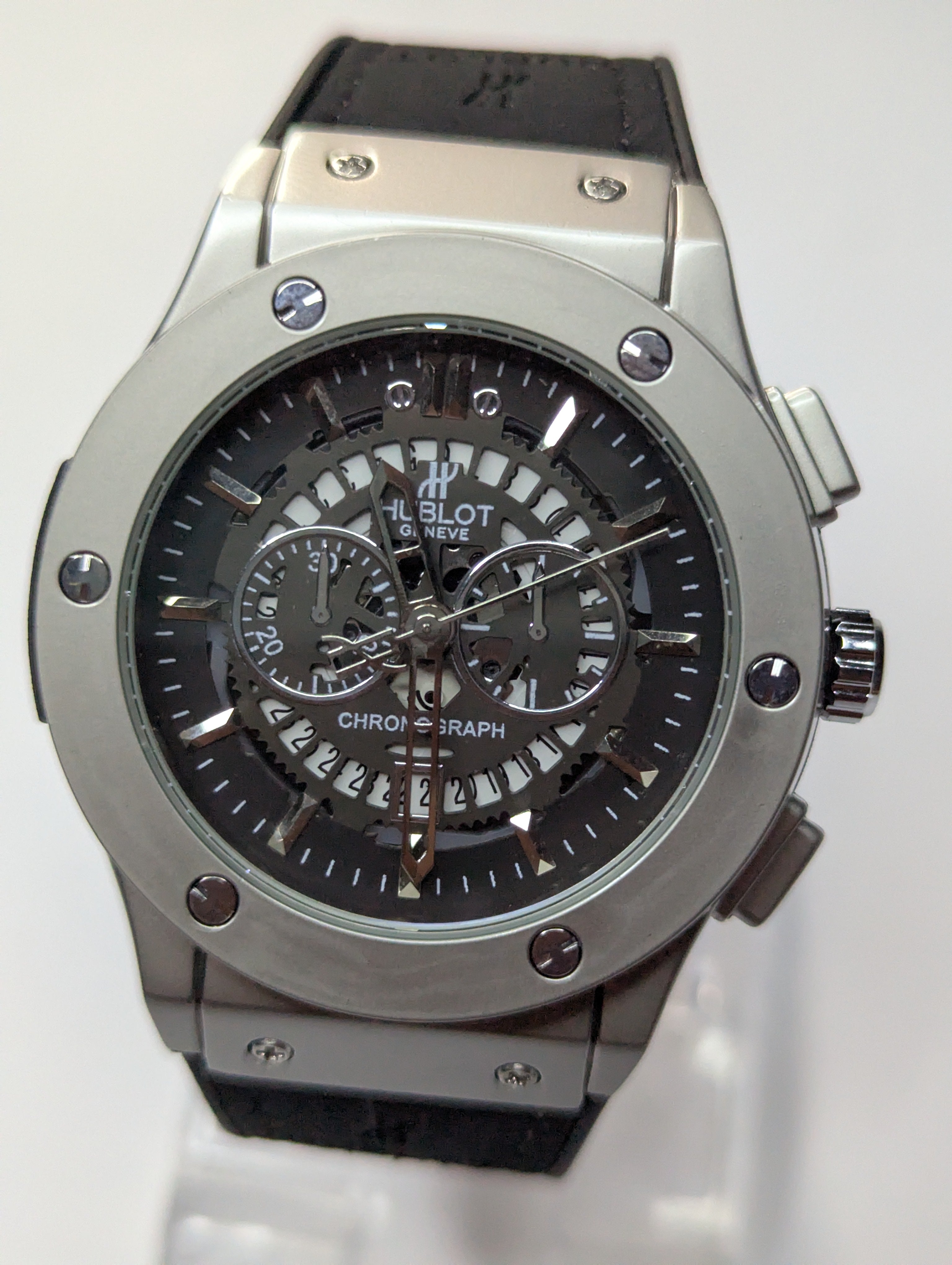 HUBLOT Watch Best Quailty Master Lock With Leather Strap Havy Weight