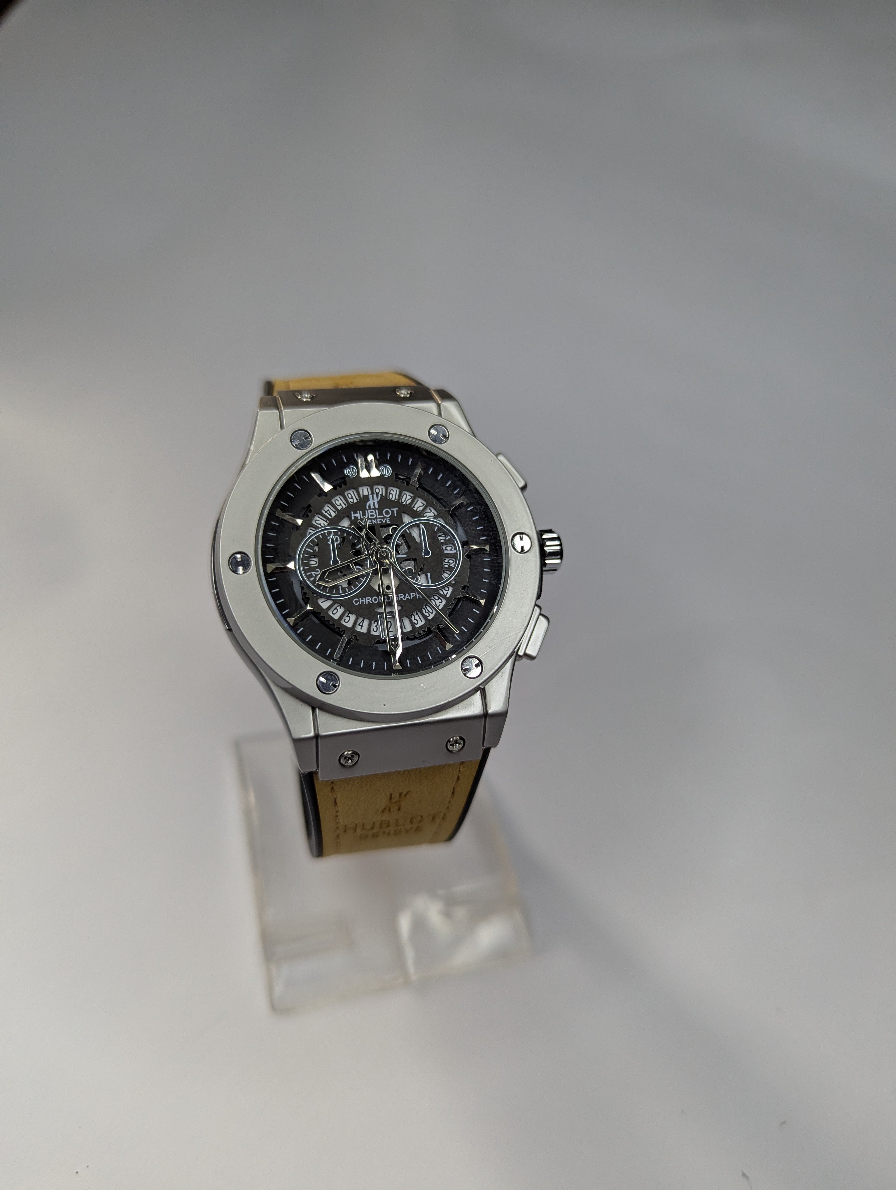 HUBLOT Watch Best Quailty Master Lock With Leather Strap Havy Weight