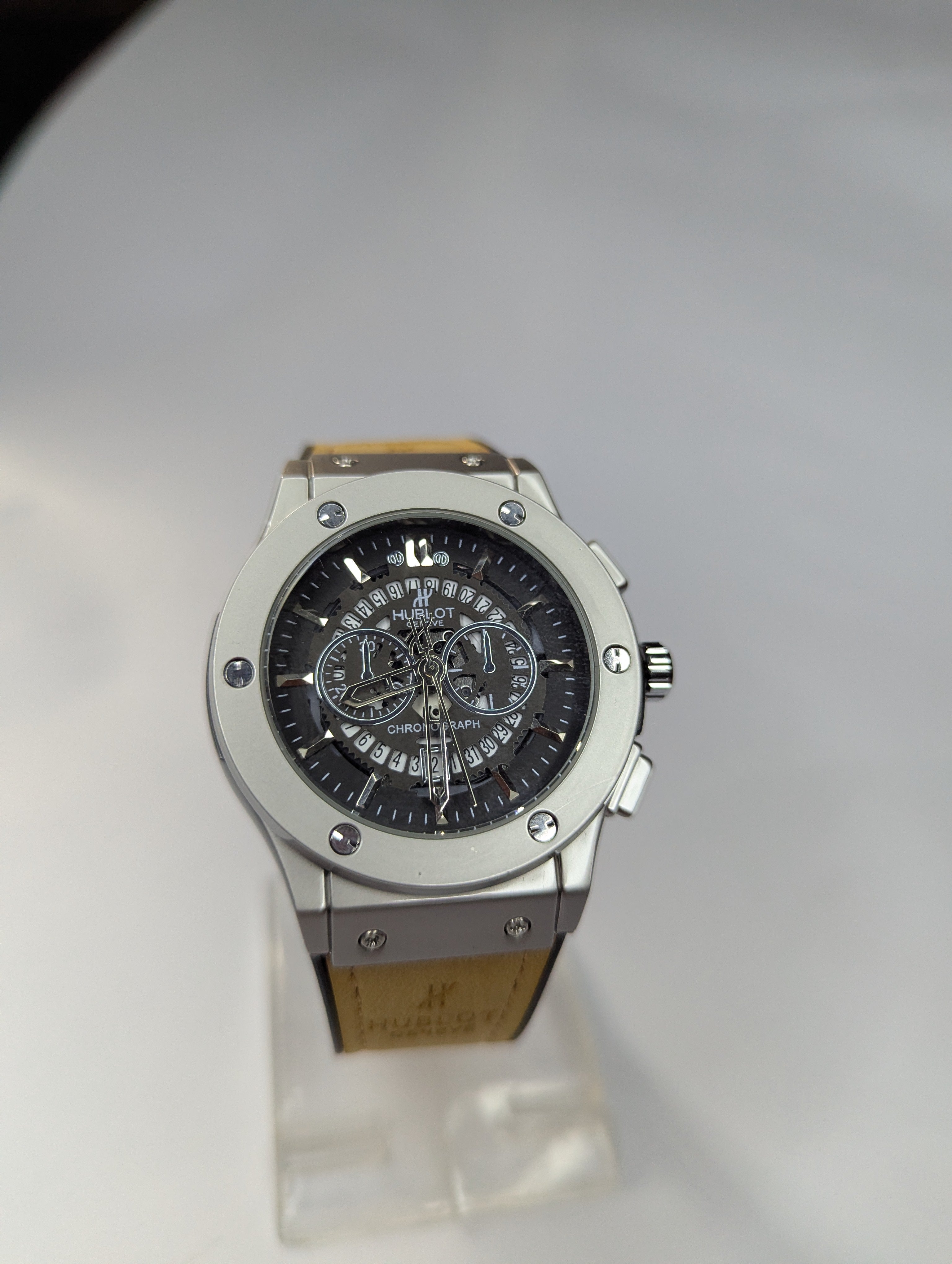 HUBLOT Watch Best Quailty Master Lock With Leather Strap Havy Weight