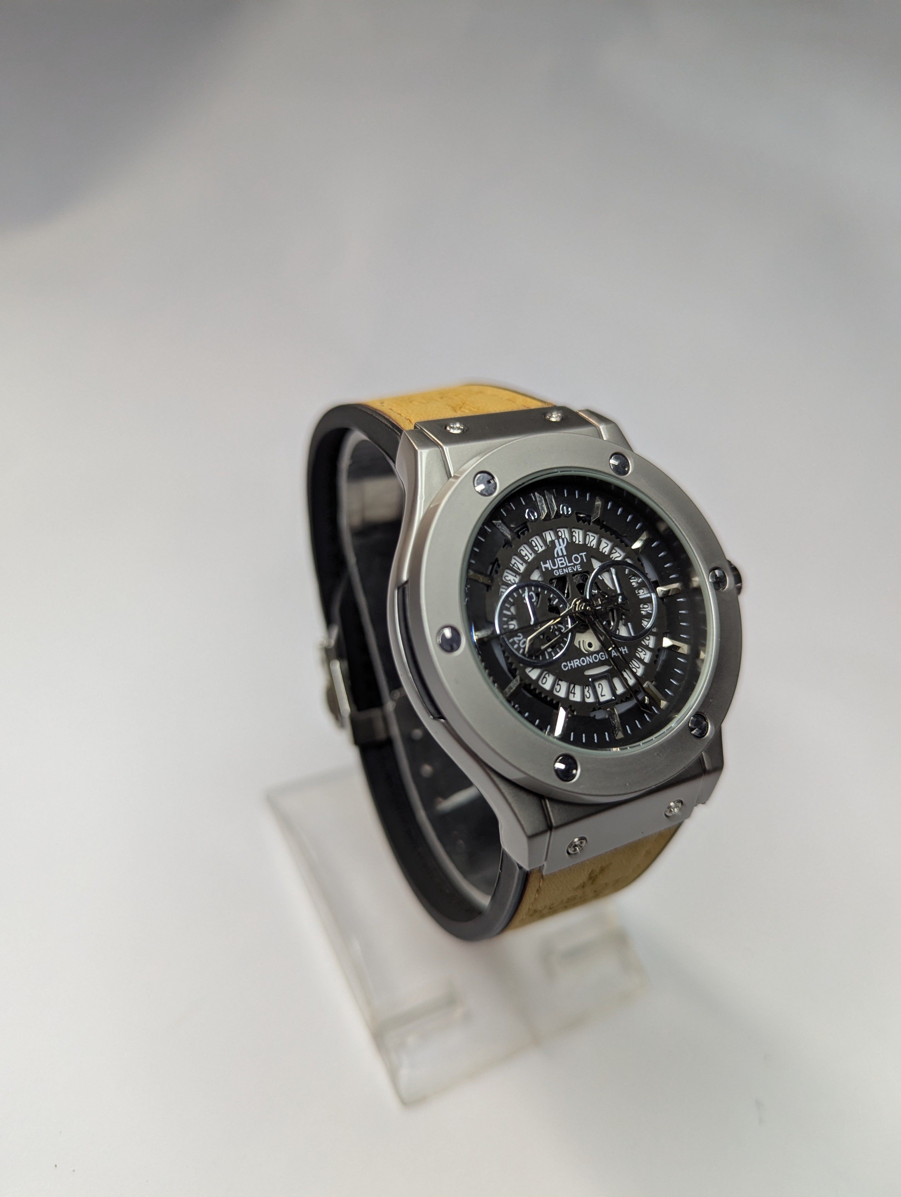 HUBLOT Watch Best Quailty Master Lock With Leather Strap Havy Weight