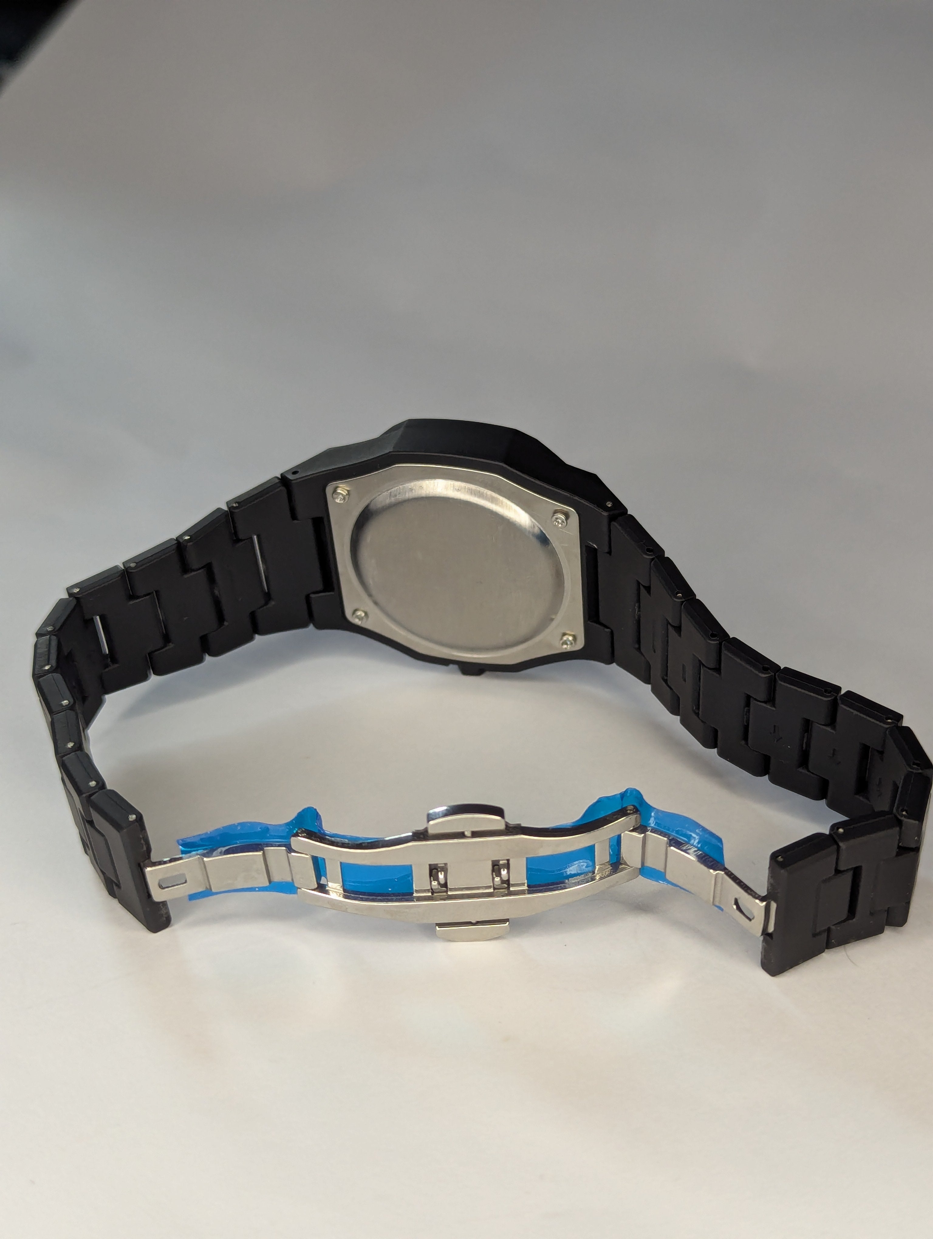 Orignal Arabic Aura Black Dial Watch A+ Quailty Fiber Quailty  Light Weight