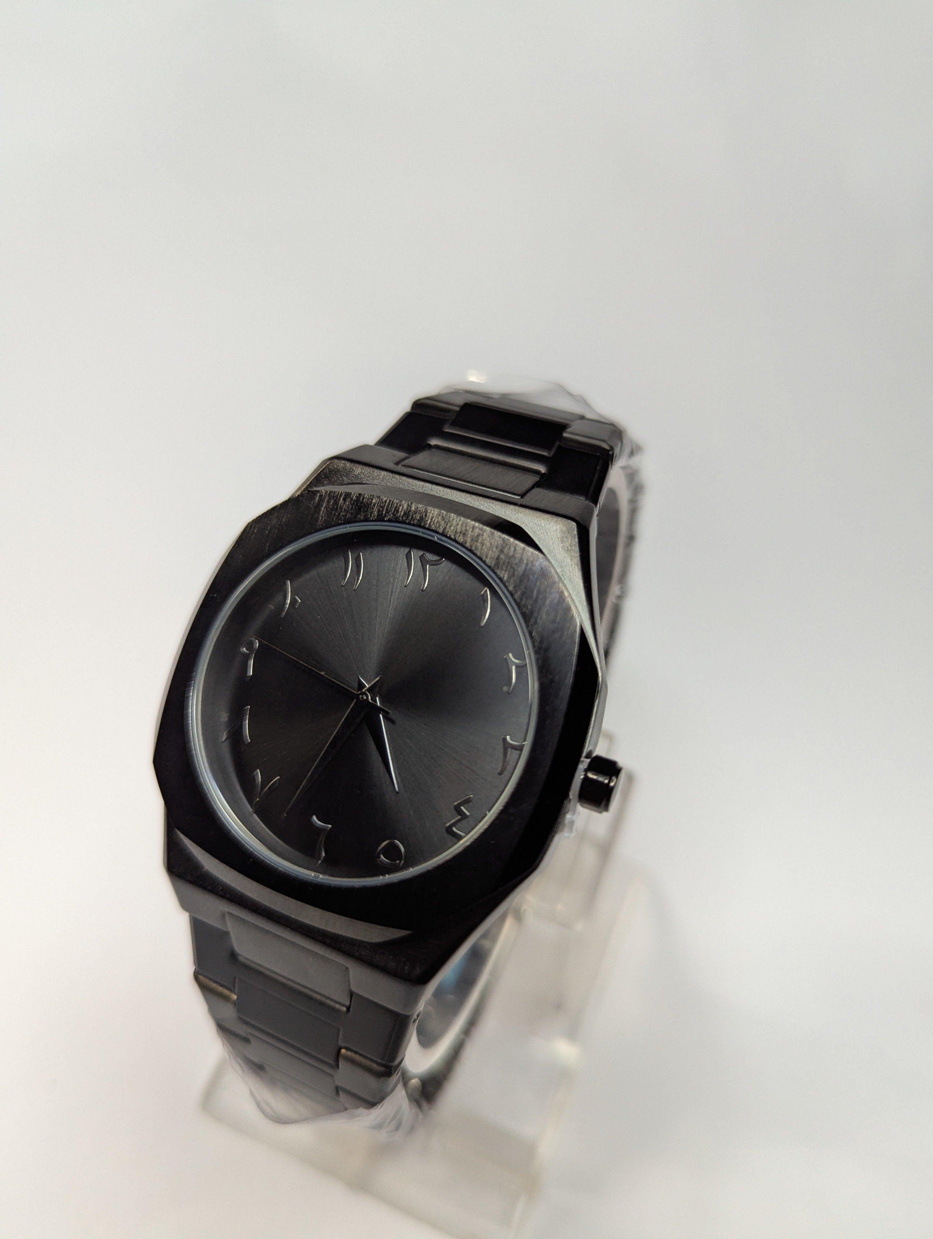 AURA STAINLESS STEEL WATCH ORIGINAL BLACK 100% Orignal heavy weight