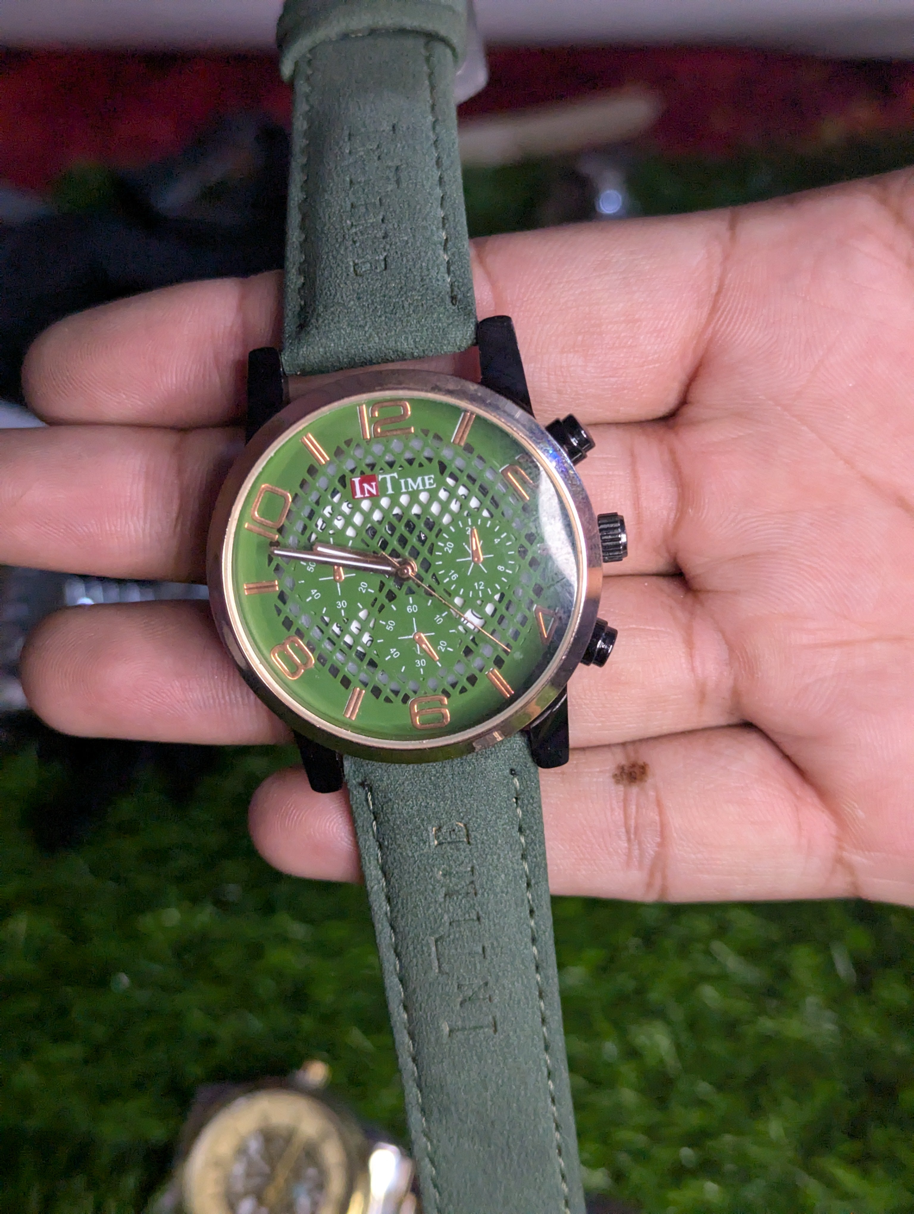 InTime Best Premium Watch For Men Leather Strap +Date